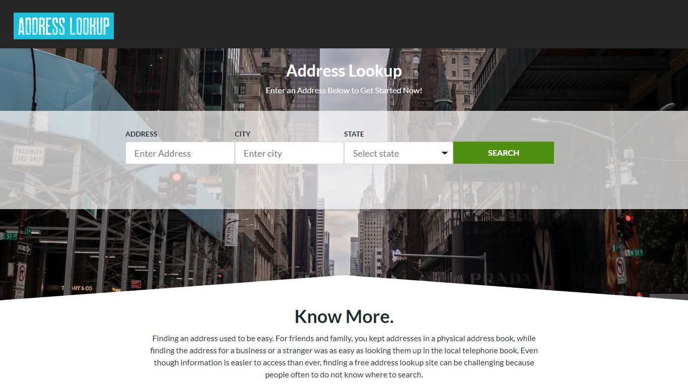 Address Lookup Online